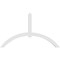 Ekena Millwork Archdale Architectural Grade PVC Gable Bracket, 108"W x 63"H x 4"D x 6"F, 14/12 Pitch GBP108X63X0406ARC00 - alternate 3